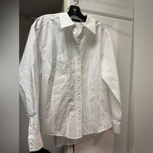 Tory Burch white button down blouse